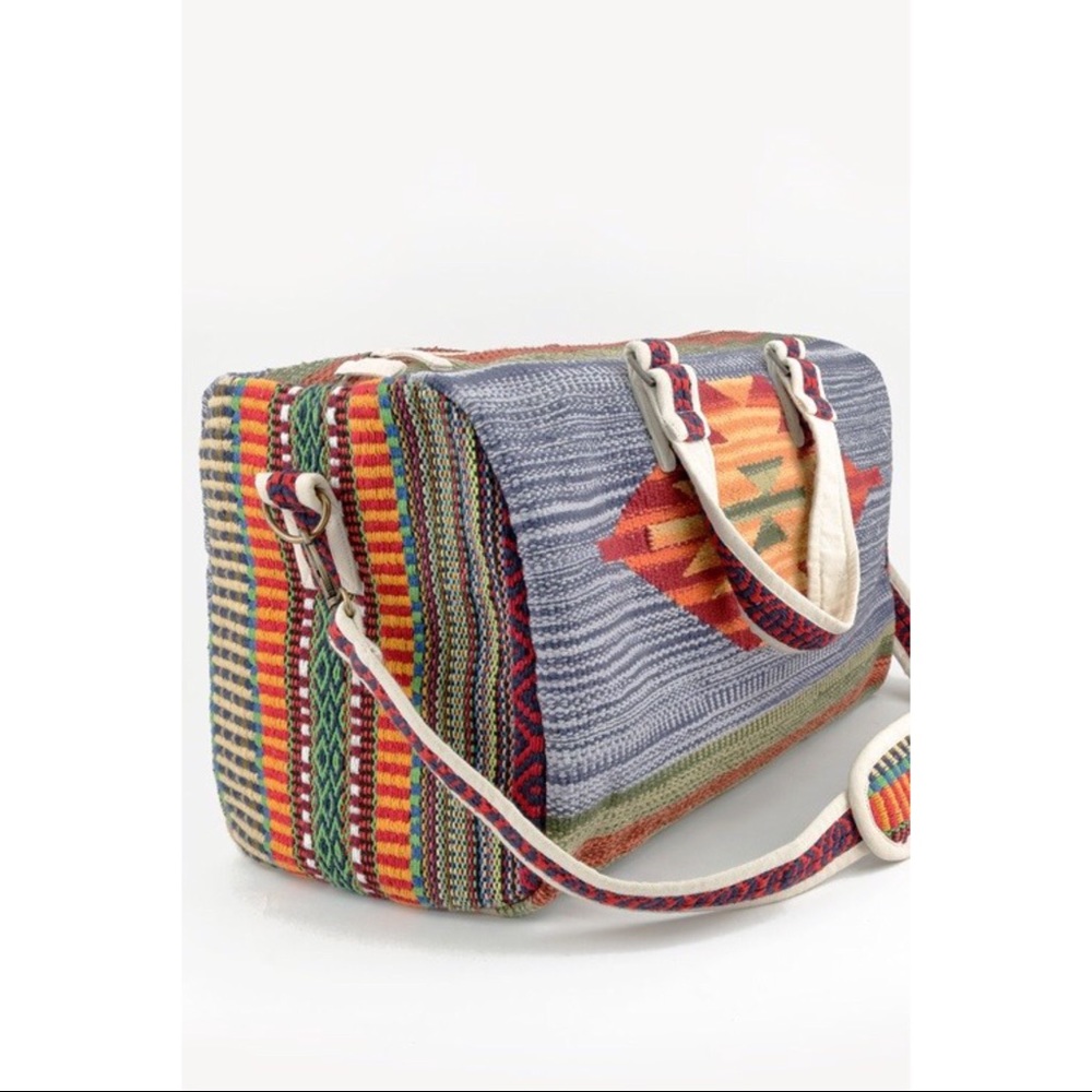 💐5⭐️Boho Chic Aztec Inspired Boston Bag - Picture 2 of 7